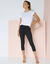 Legging 3/4 taille haute, ventre plat (noir)