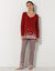 Pantalon base fleurie, jersey coton (taupe) Pantalon base fleurie, jersey coton (taupe)