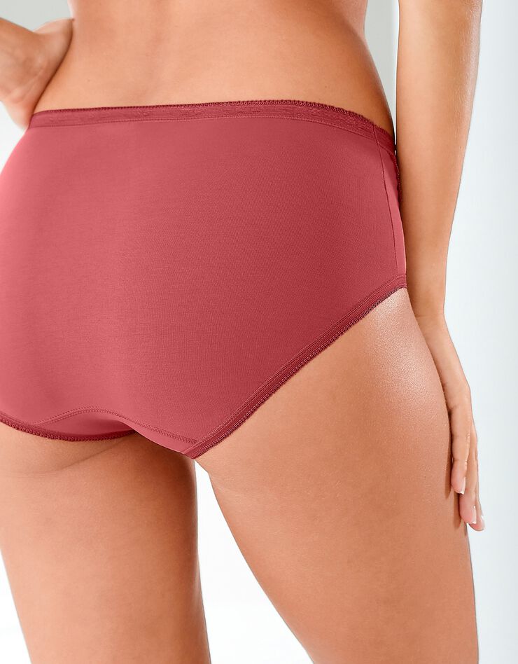 Culotte maxi dentelle - lot de 3 (kaki + rose + terracotta) Culotte maxi dentelle - lot de 3 (kaki + rose + terracotta)