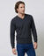 Pull uni col V (anthracite)