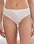 Culotte forme midi taille haute dentelle stretch et tulle Guspini - lot de 2 (ivoire)