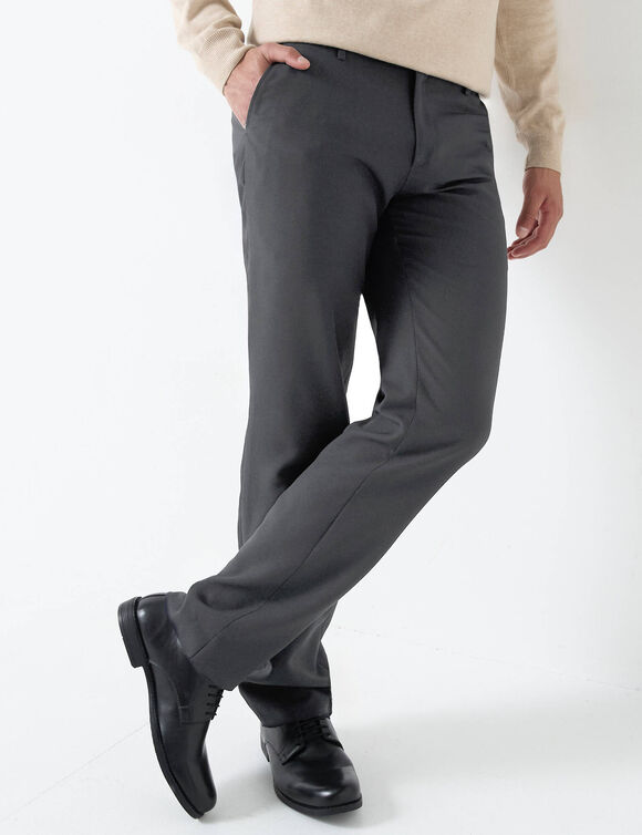 Pantalon ceinture ajustable invisible - polyester (gris anthracite)
