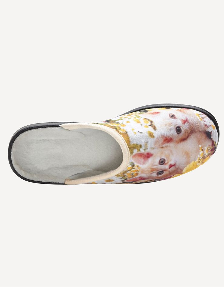 Mules impression photo "chaton" (beige) Mules impression photo "chaton" (beige)