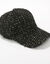 Casquette effet tweed (noir)