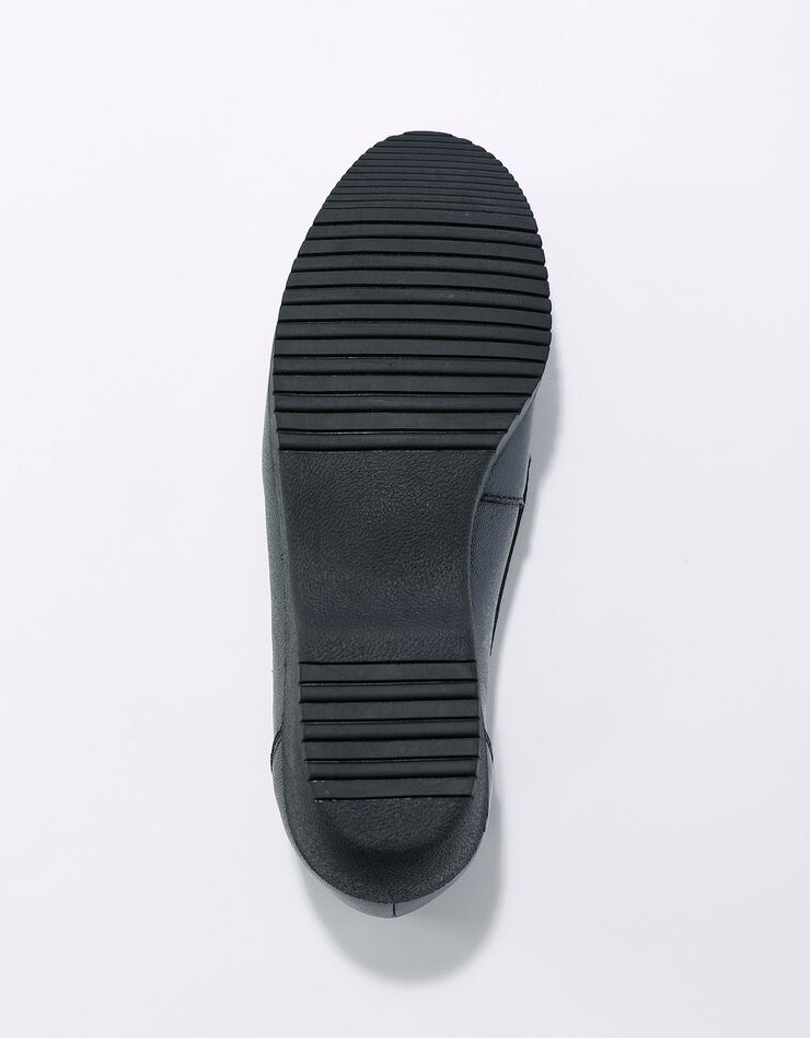 Mocassins largeur confort en cuir souple - uni  (marine)
