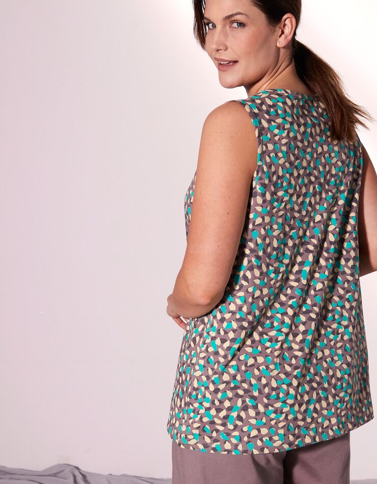 Pyjashort imprimé minimaliste (taupe) Pyjashort imprimé minimaliste (taupe)