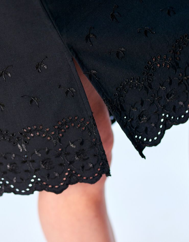 Jupon base broderie anglaise (noir) Jupon base broderie anglaise (noir)