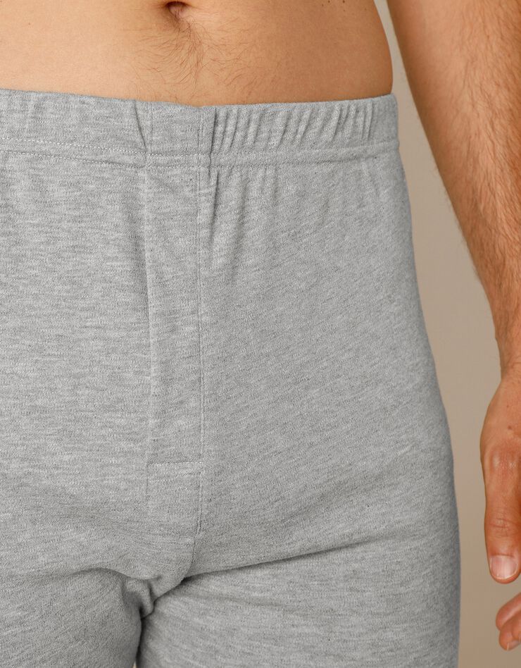 Caleçon long Thermoperle® polyester - lot de 2 (gris chiné) Caleçon long Thermoperle® polyester - lot de 2 (gris chiné)