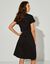 Robe saharienne boutonnée (noir)