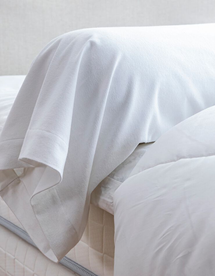 Sous-taie de traversin éponge imperméable anti-acariens Bi-ome® (blanc)