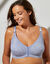 Soutien-gorge grand maintien ouvert devant, spécial "poitrine lourde" -  sans armatures (bleu gris)