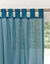 Panneau voile uni finition pattes (bleu canard)