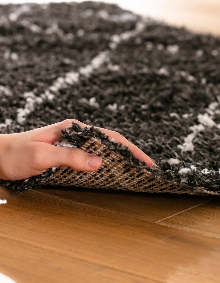 Tapis rectangulaire Saoura noir (noir)