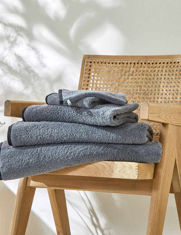 Eponge unie 540g/m2 confort luxe, collection "Intemporelle" (carbone)