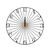 Horloge ronde filaire en métal noir (noir)