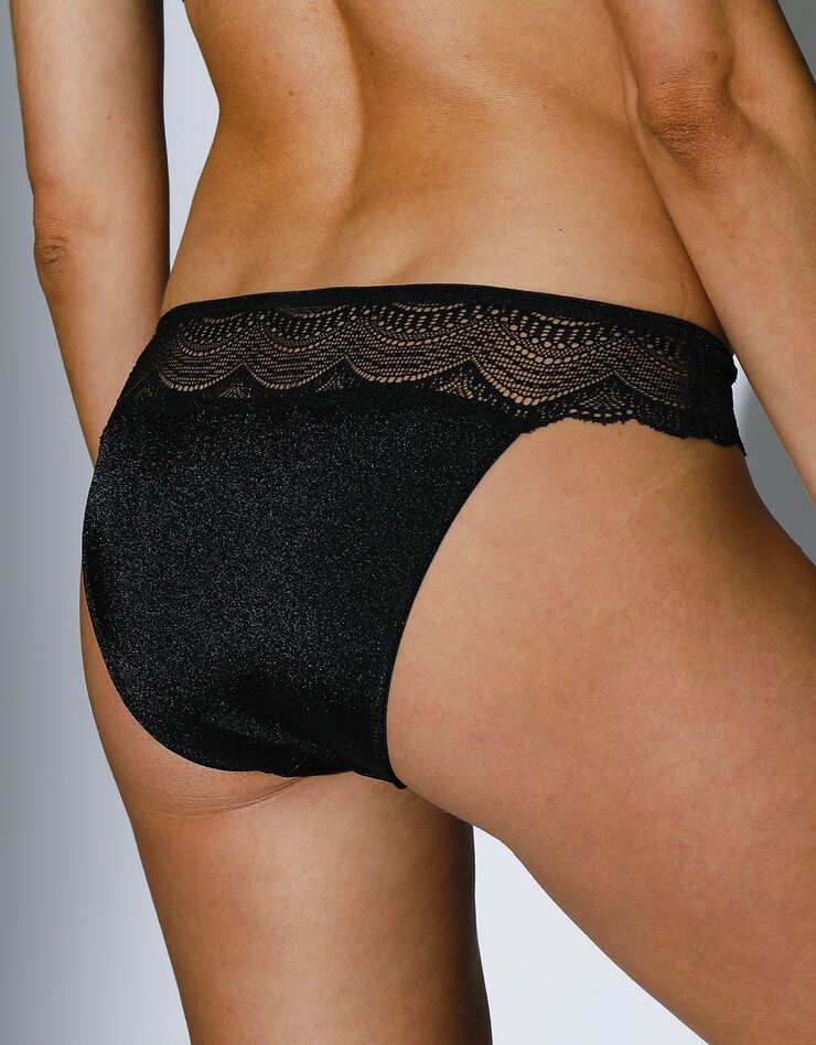 Culotte dentelle et satin Nauta- forme midi (noir) Culotte dentelle et satin Nauta- forme midi (noir)