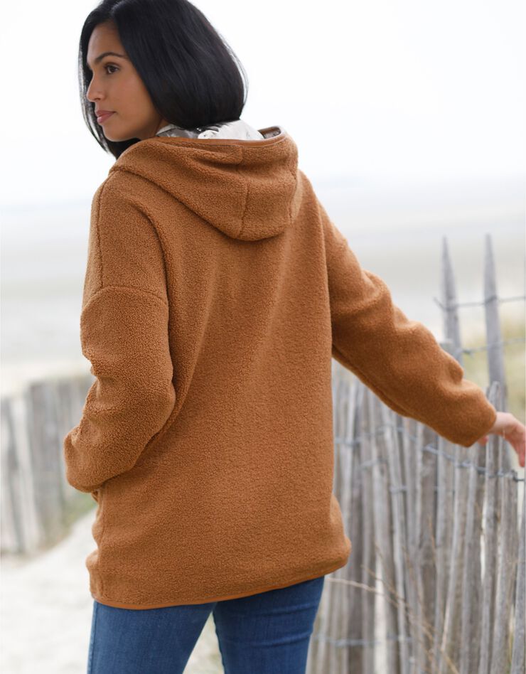 Parka bouclette métallisée réversible (caramel / doré) Parka bouclette métallisée réversible (caramel / doré)