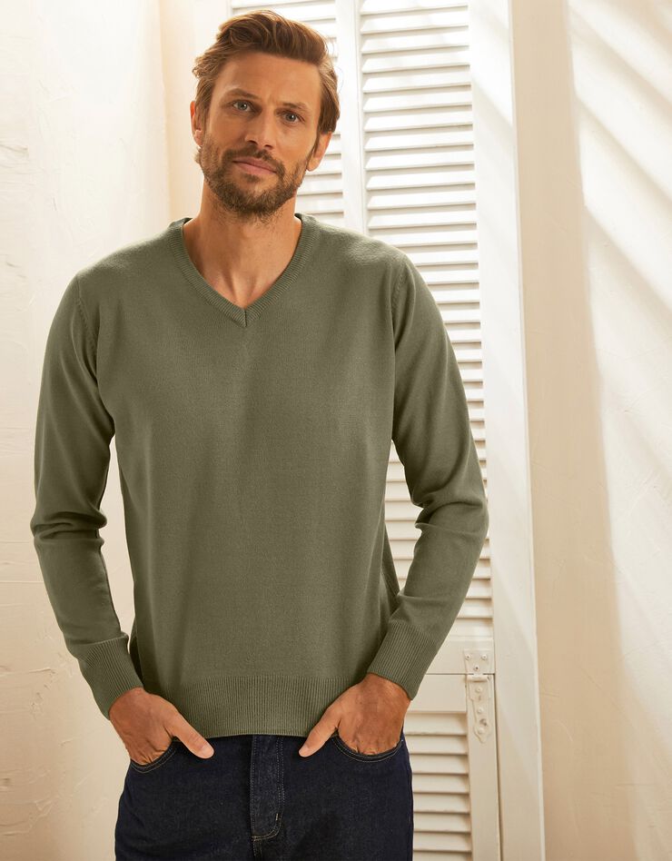 Pull uni col V (vert)