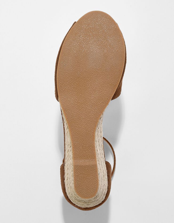 Sandale compensée corde à bout ouvert (caramel) Sandale compensée corde à bout ouvert (caramel)