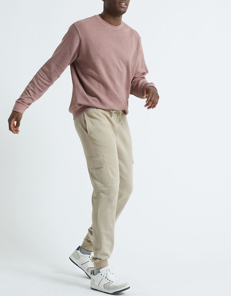 Sweat molleton col rond (taupe rosé) Sweat molleton col rond (taupe rosé)