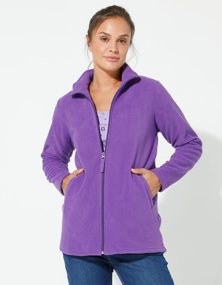 Veste polaire zippée manches longues (iris) Veste polaire zippée manches longues (iris)