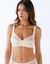 Soutien-gorge coton dentelle imprim&eacute; fleuri Coria - sans armatures (&eacute;cru)