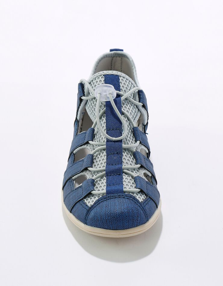 Sneakers ajourées à lacets élastiqués (bleu) Sneakers ajourées à lacets élastiqués (bleu)
