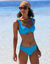 Haut de maillot de bain avec armatures Solaro - forme balconnet (turquoise)