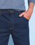 Jean droit taille &eacute;lastiqu&eacute;e - L28 (brut)