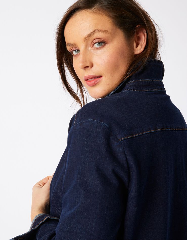 Veste boutonnée en denim stone (stone) Veste boutonnée en denim stone (stone)