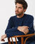 Pull col rond 80% laine (marine)