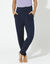 Pantalon de yoga en maille, coupe ultra confort (marine)