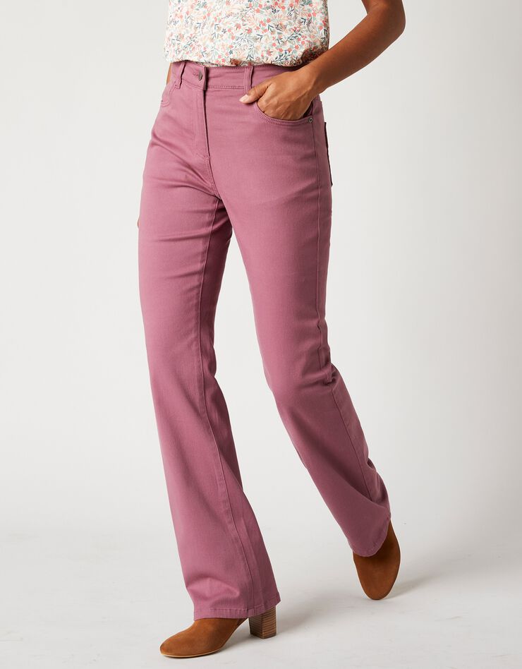 Pantalon bootcut, twill stretch (violine) Pantalon bootcut, twill stretch (violine)