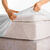 Protège-matelas molleton absorbant 400 g/m² housse 40 cm (blanc)
