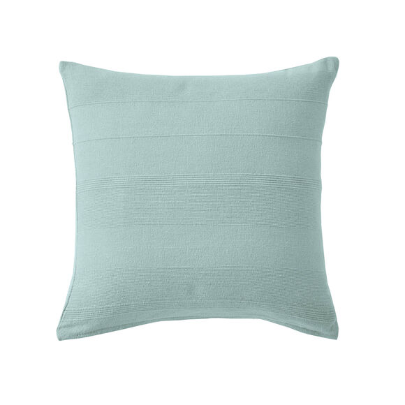 Housse coussin unie coton tissage artisanal - lot de 2 (céladon)