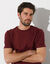 T-shirt col rond manches courtes - lot de 3 (bordeaux + marine + bleu)
