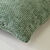 Housse de coussin unie tissage chenille - lot de 2 (vert)