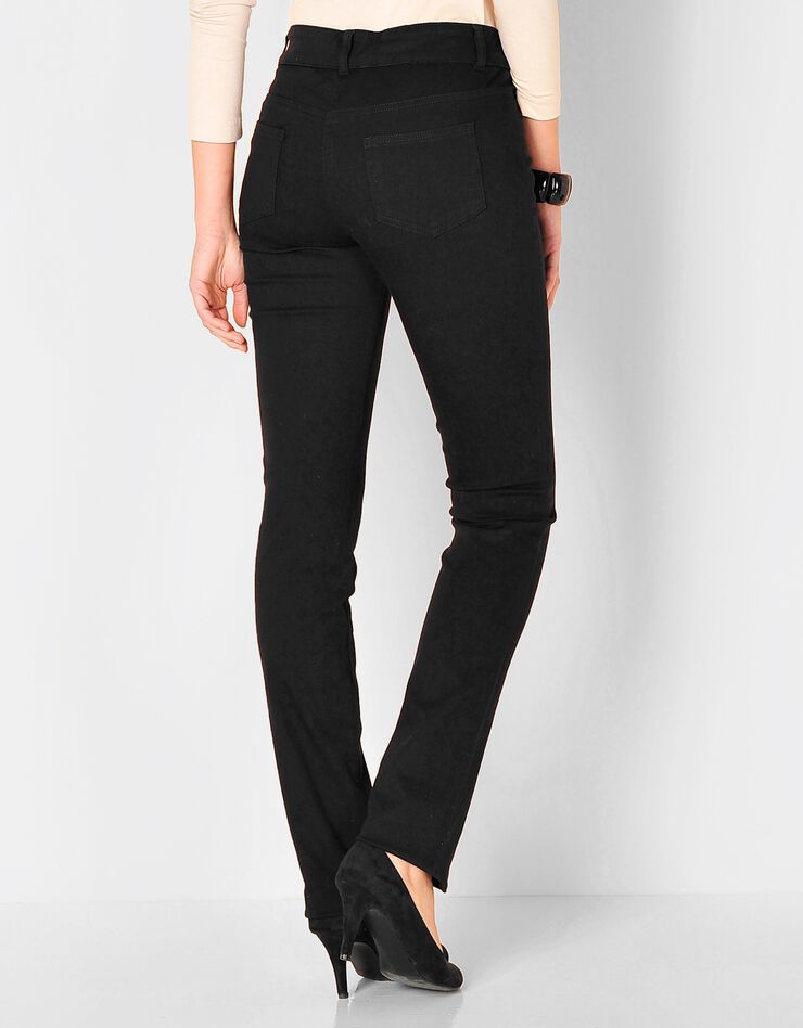 Pantalon droit gainant - petite stature entrej. 75 cm (noir) Pantalon droit gainant - petite stature entrej. 75 cm (noir)