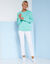 Sweat molleton uni (vert d'eau)