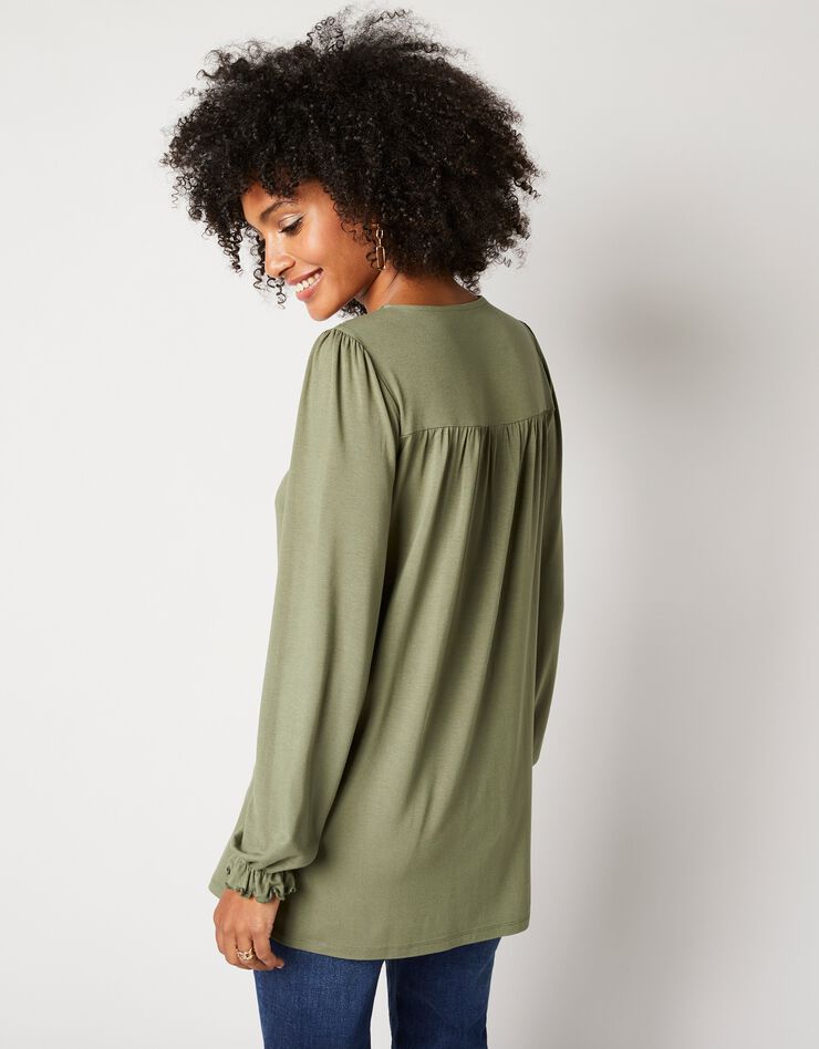 Tunique col V dentelle jersey (bronze) Tunique col V dentelle jersey (bronze)