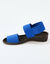 Sandales élastiquées (bleu)