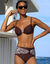 Haut de maillot de bain avec armatures drapé uni (chocolat) Haut de maillot de bain avec armatures drapé uni (chocolat)