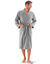 Peignoir mixte adulte col kimono éponge bouclette  (gris)