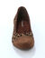 Ballerines compens&eacute;es avec empi&egrave;cements extensibles (marron)