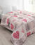 Couette coton imprimé Lovely 200 g/m² (rouge)