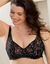 Soutien-gorge forme minimiseur effet foulard tout dentelle - avec armatures (noir)