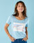 T-shirt Spécial Petites, manches courtes imprimé placé (bleu ciel)