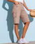 Bermuda battle retroussable (taupe clair)