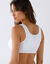 Soutien-gorge coton ouvert devant  forme embo&icirc;tante Posture control&ndash; sans armatures (blanc)