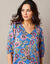 Robe housse imprimé floral (bleu)